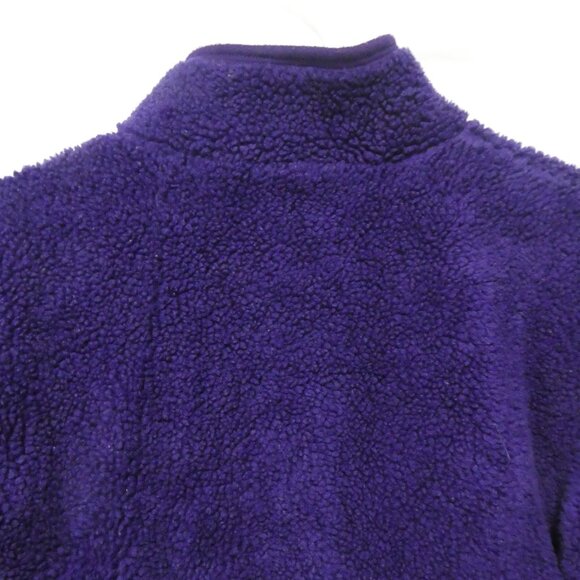 NORTHERN GETAWAY | 17.5 inch pit to pit measured | Purple Fleece 1/4 Zip Teddy - Picture 11 of 15